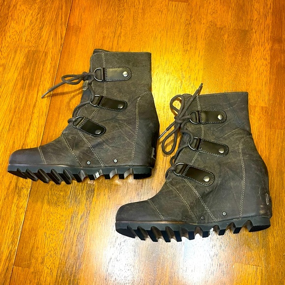 Sorel Joan Of Arctic Wedge Mid Leather Boots *NEW* - Picture 5 of 8